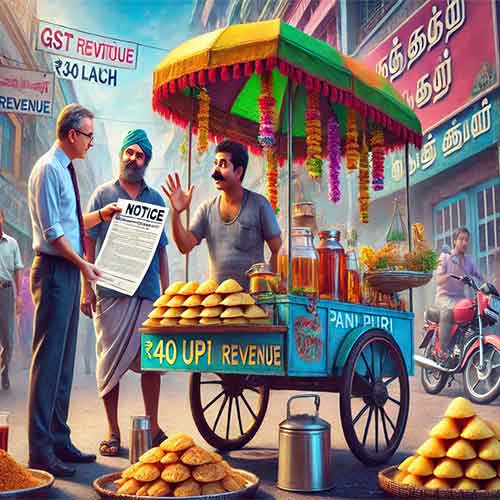 Pani Puri Seller in Tamil Nadu Served GST Notice for â‚¹40 Lakh UPI Revenue