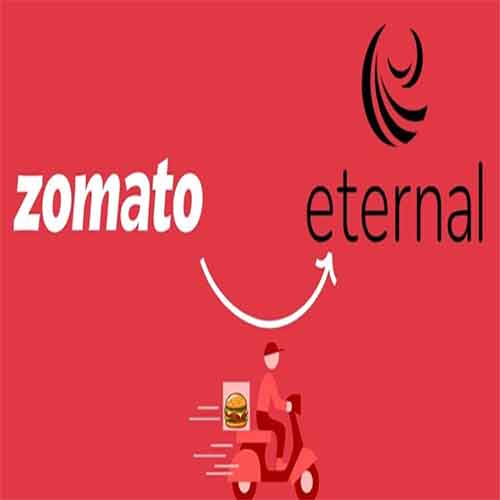 Zomato Officially rebranded as 'Eternal' post Govt. approval