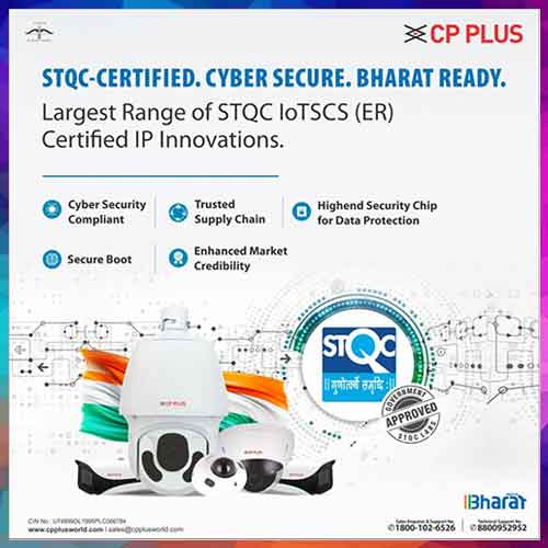 CP PLUS Redefines National Security with Indiaâ€™s Largest Range of STQC-Certified Surveillance Systems