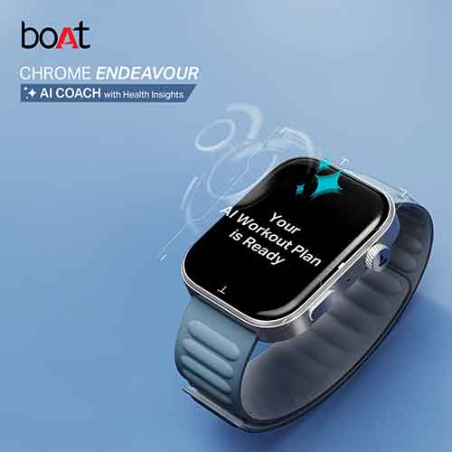 boAt launches Chrome Endeavour, Indiaâ€™s first AI health coach smartwatch