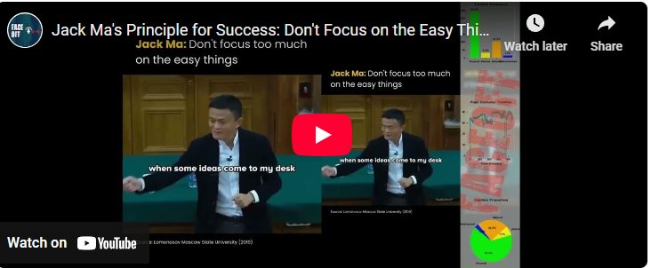 Jack Ma's Principle for Success