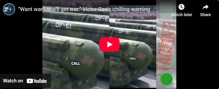 â€œWant war? Youâ€™ll get war.â€ Victor Gaoâ€™s chilling warning