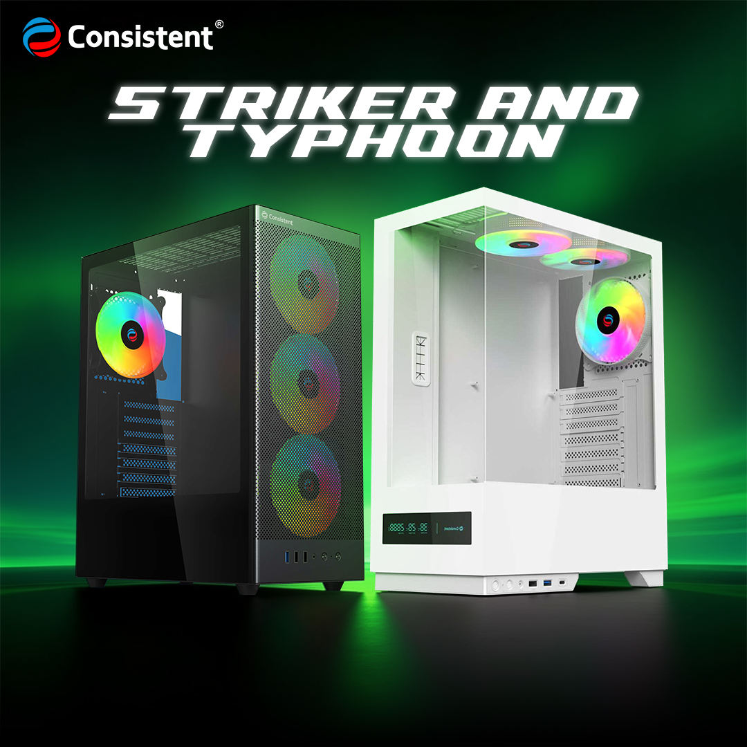 Consistent unveils â€˜Strikerâ€™ and â€˜Typhoonâ€™ gaming cabinets with advanced cable management