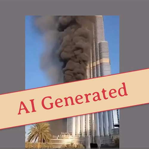 AI-generated videos getting shared show Iranâ€™s missile attacks on Burj Khalifa, Bahrain