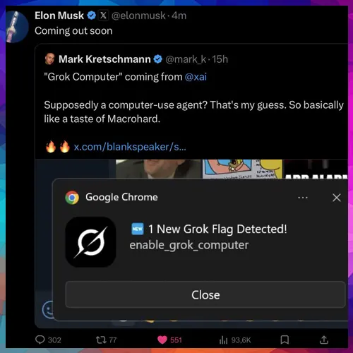 Elon Musk hints at launching â€˜Grok computerâ€™ very soon
