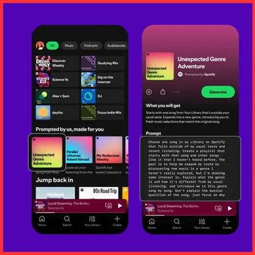 Spotify's AI-powered Prompted Playlist now lets users add podcasts