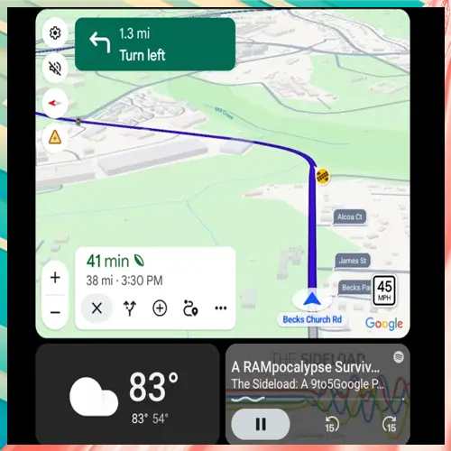 Google Maps on Android Auto gets larger street labels