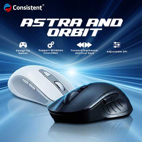 Consistent Infosystems unveils ASTRA & ORBIT wireless mouse range for multi-device productivity