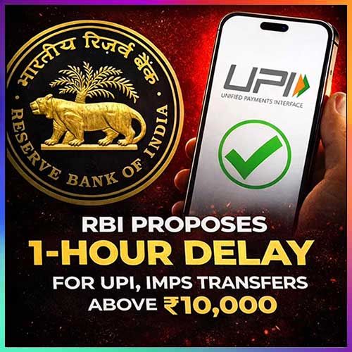 RBI suggests one hour delay for UPI, IMPS transfers exceeding Rs 10,000