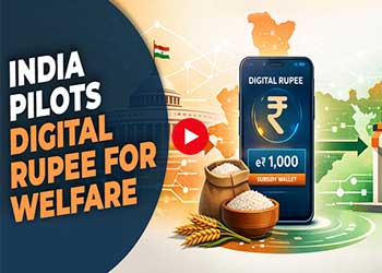 India Pilots Digital Rupee for Welfare