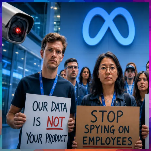 Meta employees protest against mouse tracking surveillance software