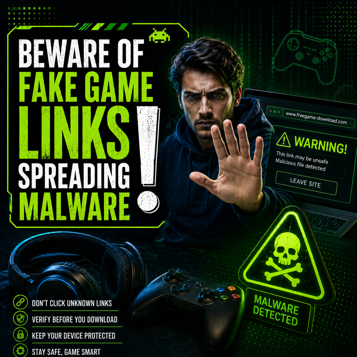 Fake Gaming Links Now Spreading Dangerous Malware