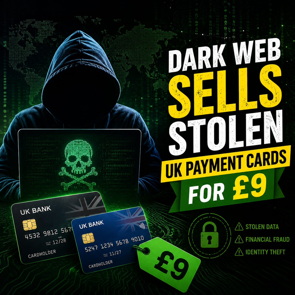 Stolen UK Payment Cards Sold on Dark Web for Just Â£9