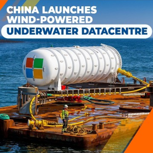China Unveils the World's First Wind-Powered Underwater Data Centre