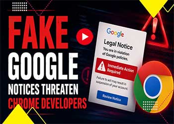 Fake Google Notices Threaten Chrome Developers