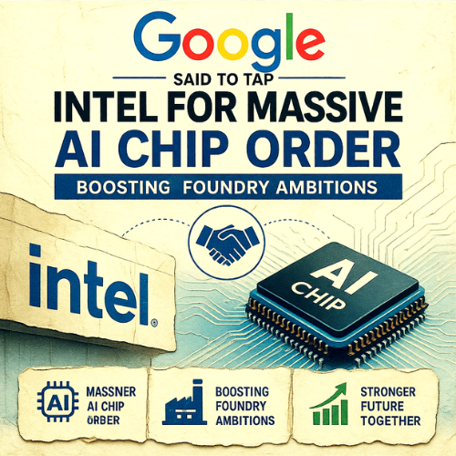 Google said to tap Intel for massive AI chip order, boosting foundry ambitions